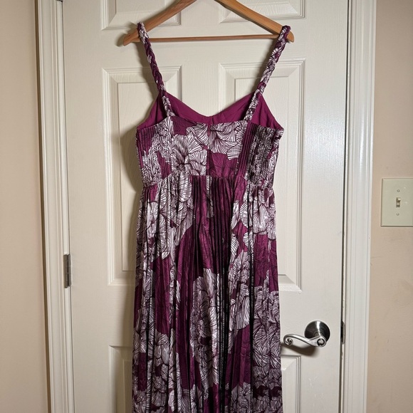HUTCH by Anthropologie linny maxi dress in floral purple Size 8 - Picture 9 of 12